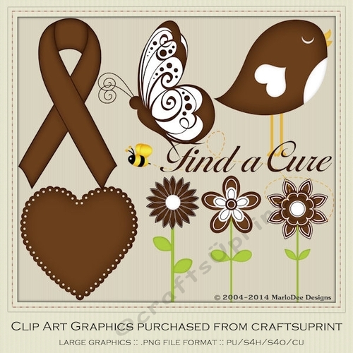 Brown Awareness Ribbons & Graphics