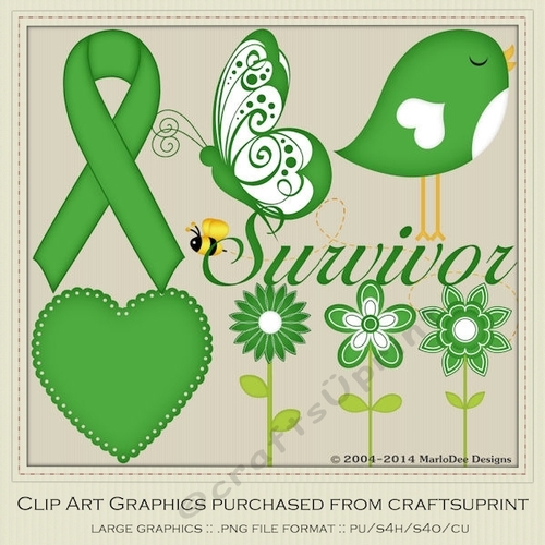 Green Awareness Ribbons & Graphics