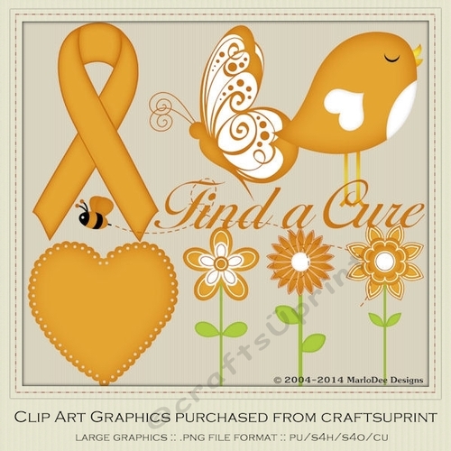 Orange Awareness Ribbons & Graphics 