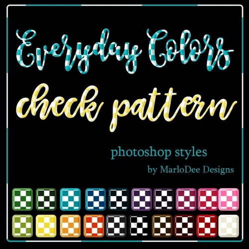 Photoshop Styles - Everyday Colors - Check Patterns 