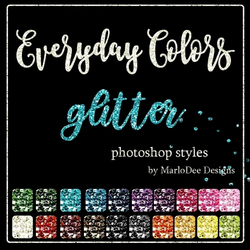 Photoshop Styles - Everyday Colors - Glitter Patterns 