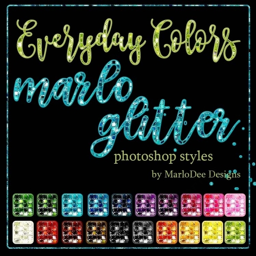Photoshop Styles - Everyday Colors - Marlo Glitter Patterns 