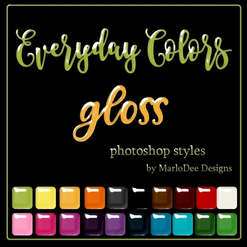 Photoshop Styles - Everyday Colors - Gloss Patterns 