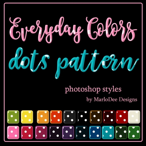 Photoshop Styles - Everyday Colors - Polka Dots Patterns 