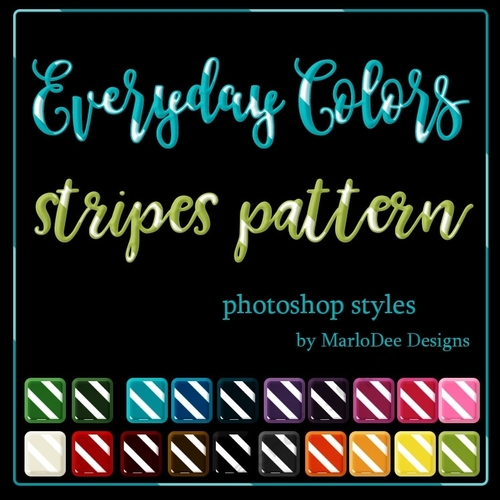 Photoshop Styles - Everyday Colors - Stripes Patterns 