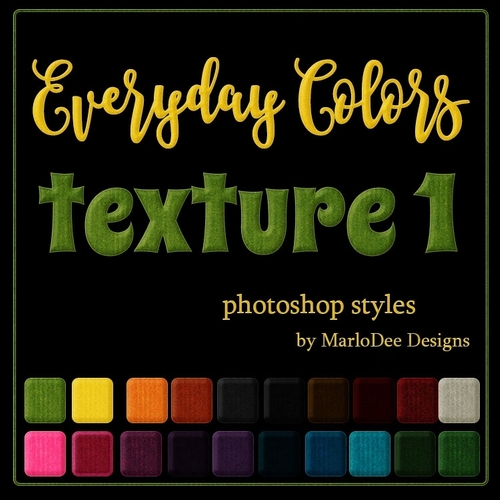 Photoshop Styles - Everyday Colors - Textures set 1 Patterns 
