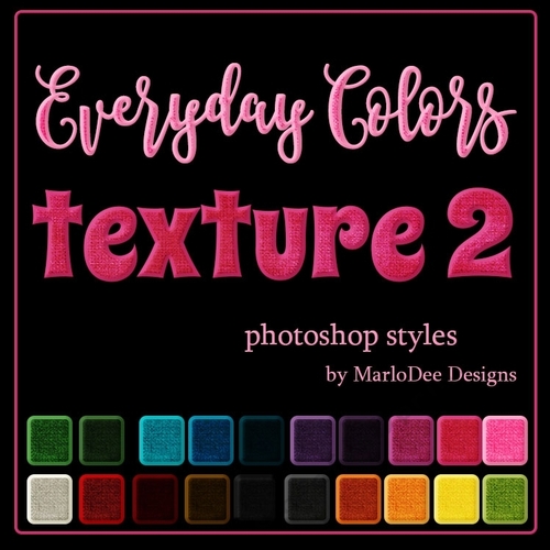 Photoshop Styles - Everyday Colors - Textures set 2 Patterns 