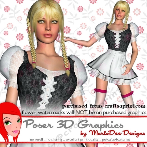 Oktoberfest Woman Poser Graphics pkg2