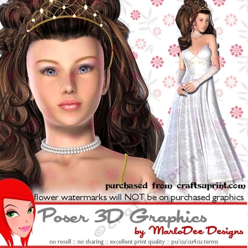 Princess Woman Poser Graphics pkg1