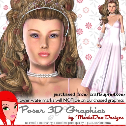 Princess Woman Poser Graphics pkg2
