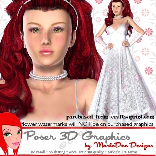 Princess Woman Poser Graphics pkg3