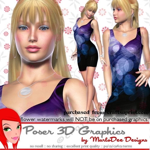 Date Night Out Sexy Woman Poser Graphics set 2
