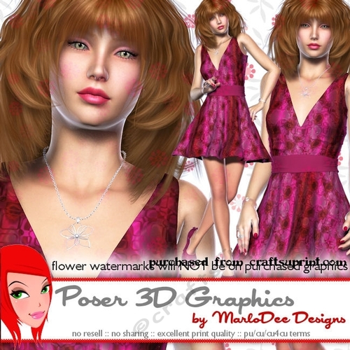 Date Night Out Sexy Woman Poser Graphics set 7
