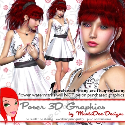 Date Night Out Sexy Woman Poser Graphics set 9