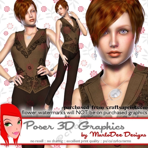 At the Office Business Woman Poser Graphics set 3