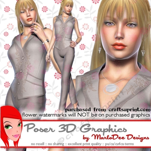 At the Office Business Woman Poser Graphics set 4