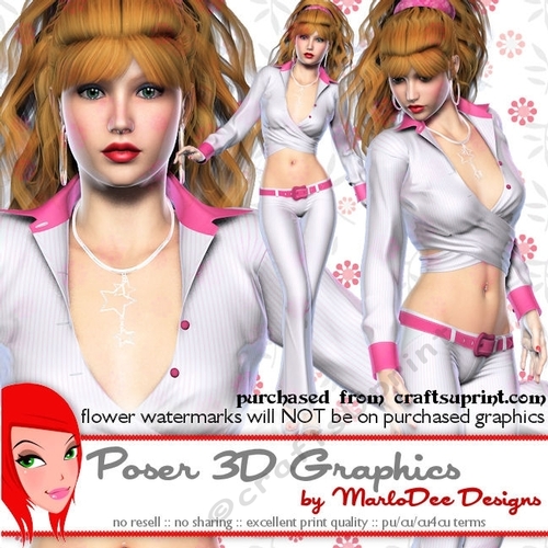 Sexy Fashion Model Woman Poser Graphics set 2