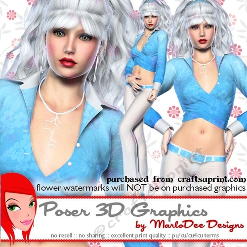 Sexy Fashion Model Woman Poser Graphics set 3