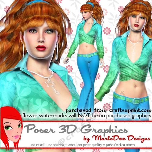 Sexy Fashion Model Woman Poser Graphics set 4