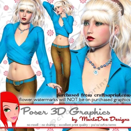 Sexy Fashion Model Woman Poser Graphics set 7