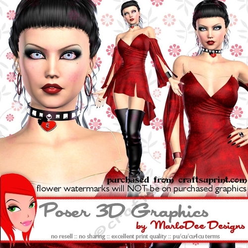 Gothic Halloween Witch Poser Tube Graphics set 2