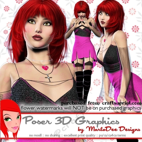Gothic Halloween Witchery Poser Tube Graphics set 1