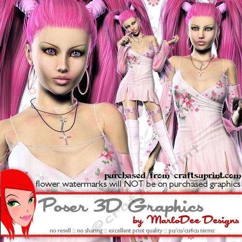Gothic Halloween Witchery Poser Tube Graphics set 8