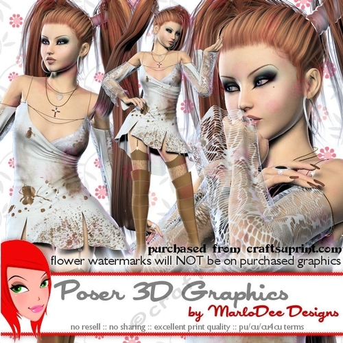 Gothic Halloween Witchery Poser Tube Graphics set 10