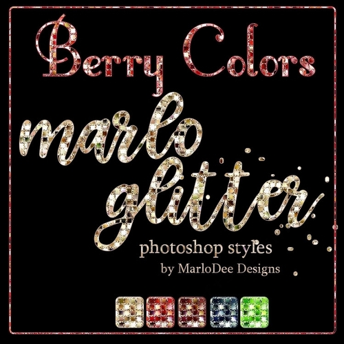 Berry Colors Marlo Glitter Photoshop Styles
