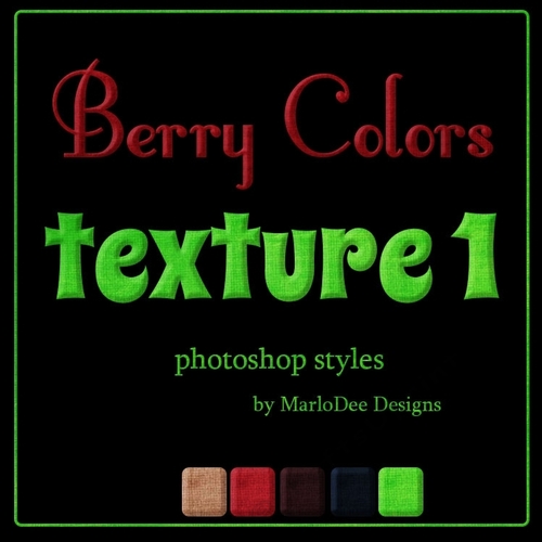 Berry Colors Texture Photoshop Styles