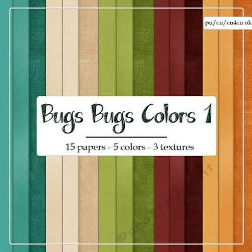 Bugs Bugs 1 Digital Cardstock Paper Backgrounds