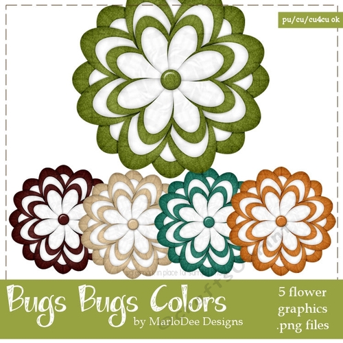 Bugs Bugs 1 Flower Graphics package 2