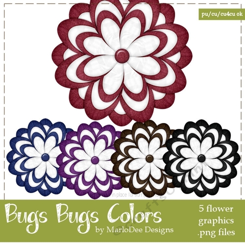 Bugs Bugs 2 Flower Graphics package 2