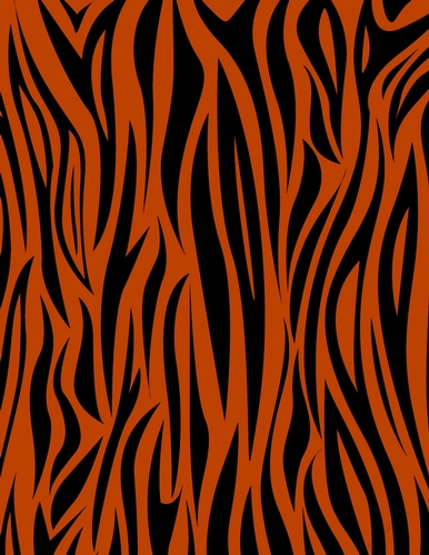 Burnt Orange & Black Animal Zebra Stripes A4 Digital Background