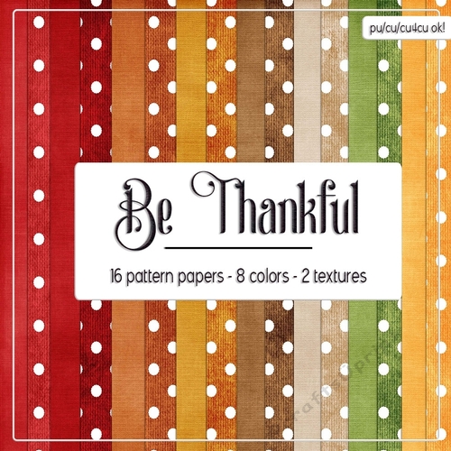 Be Thankful Fall Colors Digital Cardstock Backgrounds 1