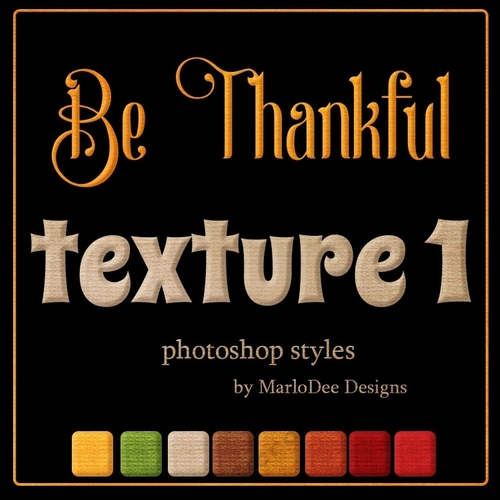 Be Thankful Fall Colors Texture Photoshop Styles