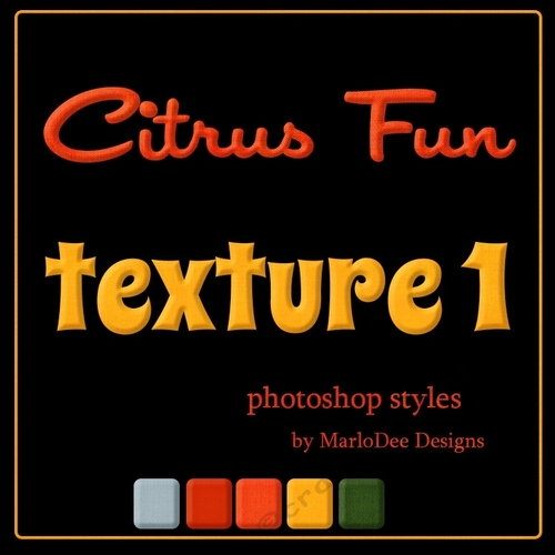 Citrus Fun Colors Texture Photoshop Styles