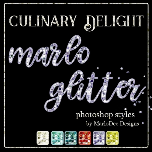 Culinary Delight Marlo Glitter Photoshop Style