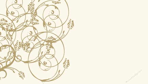Tan Swirls on a Cream Color Background