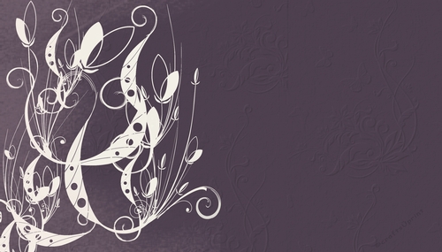 Embossed Purple with Cream Floral Style Background