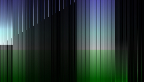 Blue & Green Abstract Stripe Design on Black Background