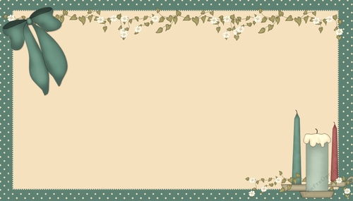 Country Green Grubby Style Candles Background d1 