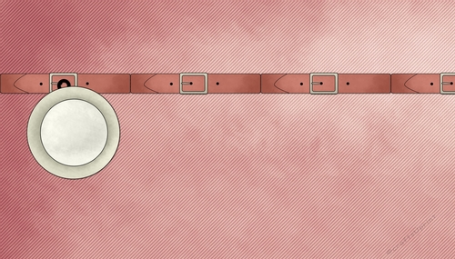 Pink Texture Background with Doggie Collar and Tag