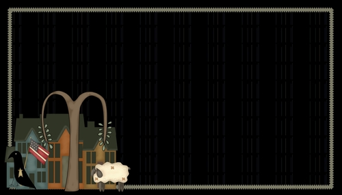 Prim Country Saltbox House Themed Background d1