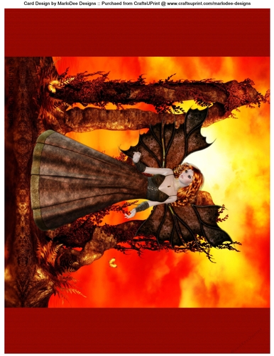 Fantasy Fairy on Fire Island A4 Topper