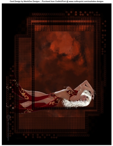 Fantasy Sexy Peek a Boo Woman A4 Topper
