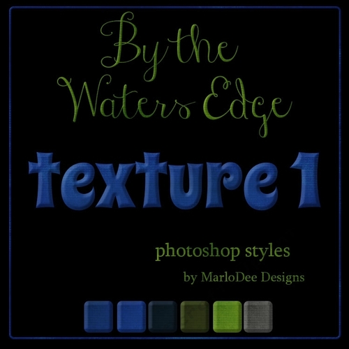By the Waters Edge Colors Texture Photoshop Styles