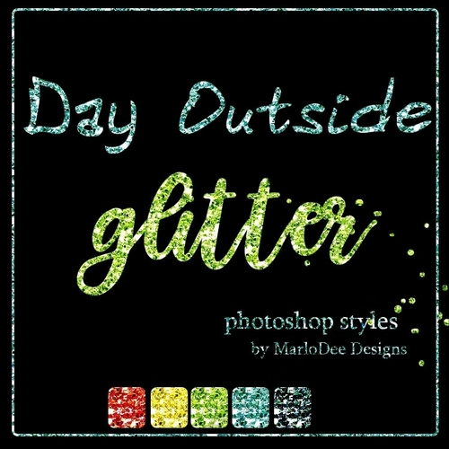 Day Outside Glitter Photoshop Styles