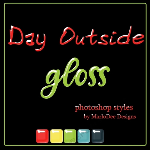 Day Outside Gloss Photoshop Styles