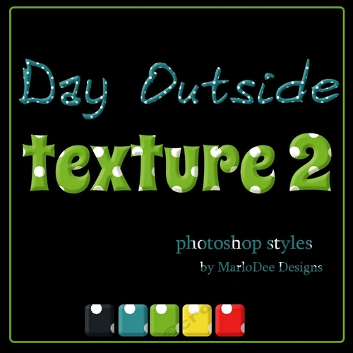 Day Outside Polka Dot Texture Photoshop Styles
